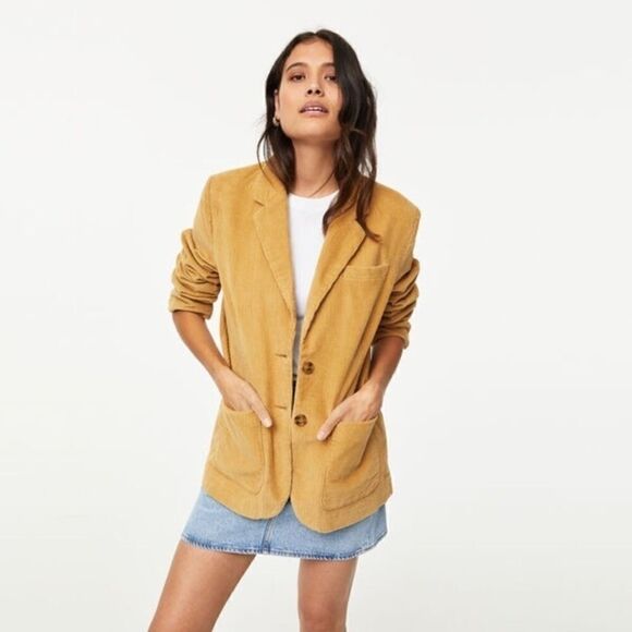 Levi’s Golden Autumn Corduroy Retro Blazer Med - Picture 1 of 4